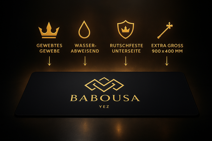Gold Babousa Yez Gaming-Mauspad